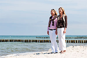 Strandspaziergänge am Strand von Graal-Müritz